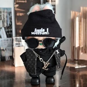 Labubu 7pc Black Fashion Outfit (Doll Not Included)